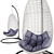 KVIMOL KM 1011 Hanging Chair: Stylish and Comfortable 3D model small image 1