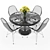 Elegant Tulip Table Setting 3D model small image 1