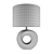 Modern Chrome Polo Table Lamp 3D model small image 2