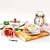 Elegant Breakfast Set 3D model small image 1