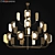 Nature-inspired Leaf Chandelier with 3 Tiers 3D model small image 1