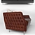 Luxury Leather Sofa 3D model small image 2