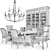 Elegant Host Chair: Hooker Furniture, Veranda (Isabella Costantini), Guadarte, Savoy House 3D model small image 2