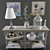 French Provence Decor Set 3D model small image 1