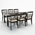 Elegant Dining Set: Antrandes Tables & Chairs 3D model small image 2