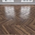 Walnut Parquet: Herringbone, Linear, Chevron 3D model small image 2