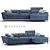 Estelio Modular Boomer Sofa 3D model small image 1