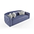 Contemporary Tufted Modern Sofa 3D model small image 1