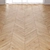 Beech Wood Parquet: Deck, Chevron & Herringbone 3D model small image 1