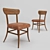SANSA Dining Chair: Modern Elegance, Timeless Comfort 3D model small image 1