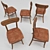SANSA Dining Chair: Modern Elegance, Timeless Comfort 3D model small image 2