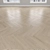 Parquet Oak Sand: Herringbone, Linear, Chevron 3D model small image 2