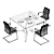 Modern Tables for Productive Meetings 3D model small image 3