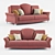 Elegant Monroe Sofa: Perfect Comfort 3D model small image 1