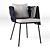 Elegant Tosca Armchair by Monica Armani 3D model small image 1