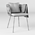 Elegant Tosca Armchair by Monica Armani 3D model small image 3