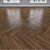 American Walnut Parquet: Herringbone, Linear, Chevron 3D model small image 2