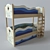 Title: Kids' Dreamland Bunk Bed 3D model small image 2