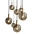 Elegant Glass Pendant Lighting 3D model small image 1