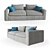 Bonaldo Land Sofa: Sleek Design, Perfect Size 3D model small image 1