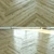 Natural Wood Parquet Flooring 3D model small image 3