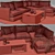 Modern Haven Sectional Set 3D model small image 2