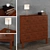 Solid Wood TARVA 3 Drawer Chest 3D model small image 1