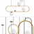 Hoop Collection Brass Pendant Lamp 3D model small image 2