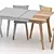 Modern "Rondo" Table and Chairs 3D model small image 2