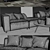 Contemporary Boconcept Carmo Sectional 3D model small image 3