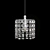 Lux Spirit Chrome Crystal Lighting Set 3D model small image 2