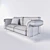 Customizable Modern Sofa by de Sede 3D model small image 2