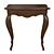 Elegant Wood Console Table 3D model small image 1