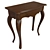Elegant Wood Console Table 3D model small image 2