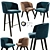 Elegant Minotti Creed Dining Chair 3D model small image 1