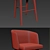 Elegant Minotti Creed Dining Chair 3D model small image 3