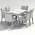 Karol Coletta Chair Set: Harmonious Table Collaboration 3D model small image 2