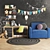Children's Room Set: Chair, Stool, Lamp, Balance Bike, Woolen Toys 3D model small image 1