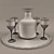 Elegant Golden Pitcher & Glass Set 3D model small image 2