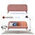 Margot Blush Pink Sofa Set 3D model small image 1