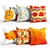 Vibrant Orange Pillow Set 3D model small image 1