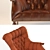 Elegant Leopold Chair 3D model small image 3