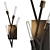 Sculptural Bronze Pendant Light 3D model small image 1