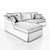 Langford Sandstone Sofa 3D model small image 3