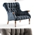 Elegant Leopold Chair 3D model small image 2