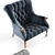 Elegant Leopold Chair 3D model small image 3