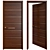 Sleek EuroDesign Door 3D model small image 1