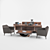 Executive Office Desk 3D model small image 2