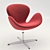 Elegant Swan Chair: Exquisite Design 3D model small image 1