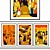 Modern Wall Art Set: 3 Paintings, 4 Frame Options 3D model small image 2